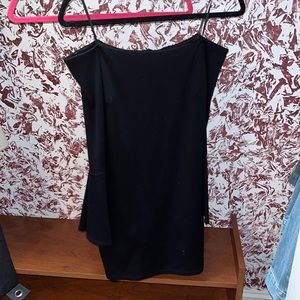 black off shoulder dress